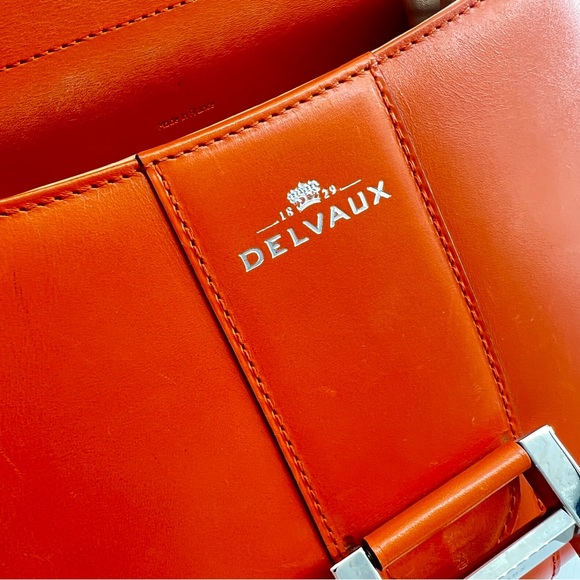 Delvaux Brillant MM Mandarine Handbag - Picture 10 of 12